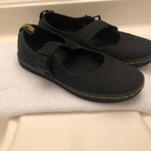 dr martens Mary Jane black canvas